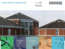 Tablet Screenshot of clanehospital.ie